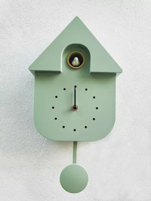 Cuckoo Clock Wall Clock Modern Chalet-Style with bird tweeting sound 4 colours 3