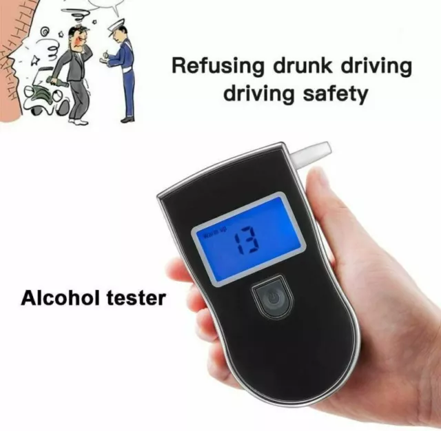 Ethylotest Test Alcool Alcootest Alcotest Électronique Portable Ecran LCD Alcolo 3