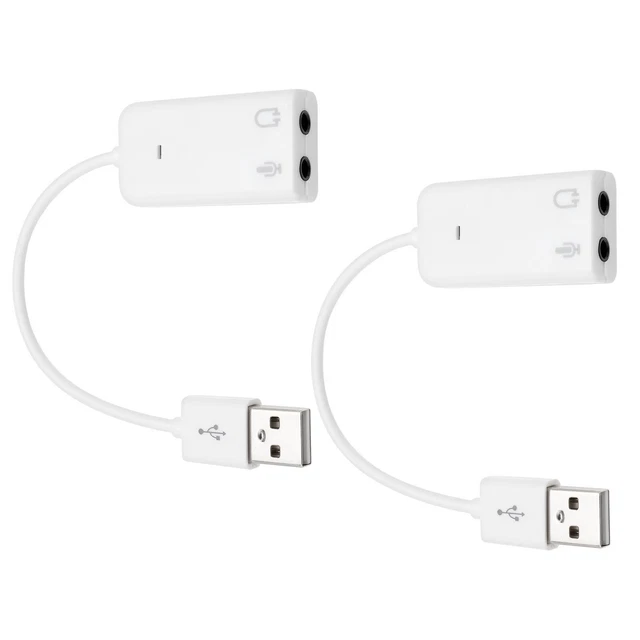 Usb2 Audio Adapter For Raspberry Pi 2PC USB SOUND Adapter Stereo Sound Card 3.5mm Jack Fit for Raspberry Pi ...