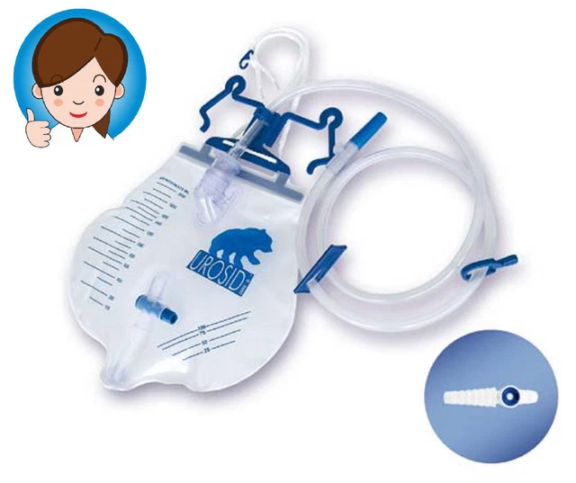 25 X Urinbeutel UROSID 2000, 2 L, STERIL Urindrainage System 120cm PZN 06713103