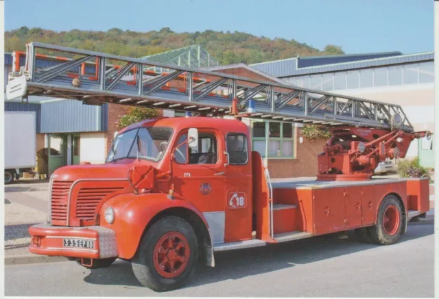 Cpm Montville (76) Sapeur Pompier - Echelle Mecanique Berliet (Tirage 60 Ex)