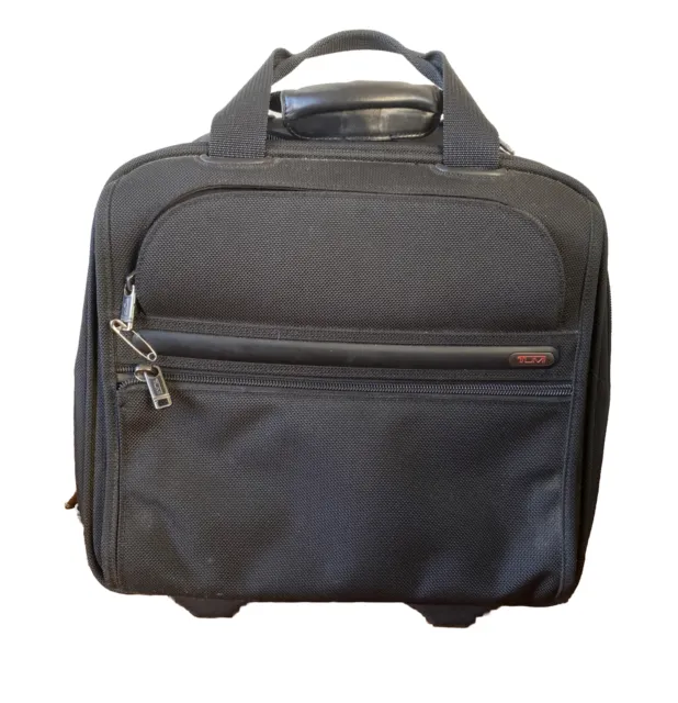 TUMI Alpha, Wheeled 15” Black  Ballistic Carry On Travel Bag 22050D4