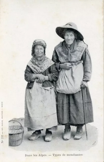 Postcard Savoie / In The Alps Types Of Beggars