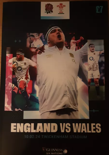 England v wales 6 nations programme feb 2024 brand new Twickenham