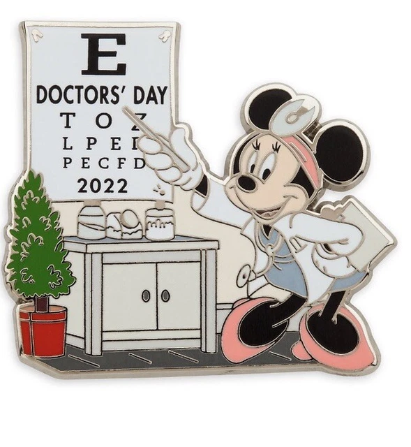 DISNEY DOCTORS’ DAY Pin 2022 Minnie Mouse Limited Release LR Scrubs £41