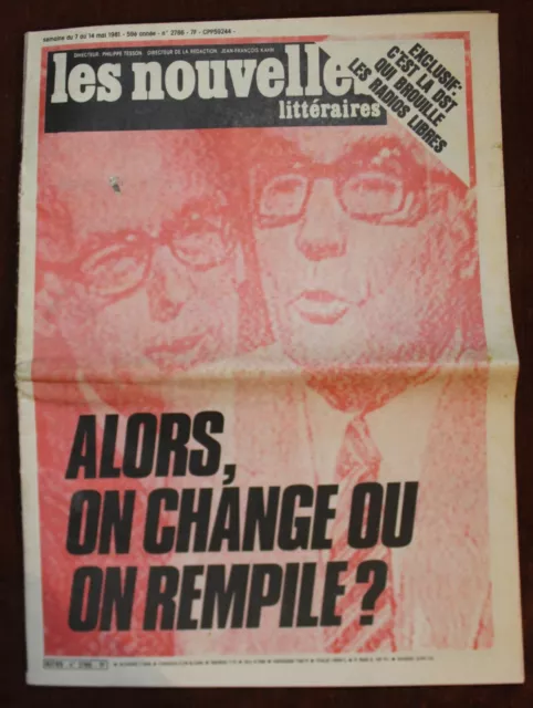 Les Nouvelles Littéraires / Journal n°2786 (1981) F. Léger, Coluche...