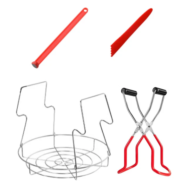 Canning Rack In Acciaio Inox Con Pinze, 27,9 Cm Per Cannoni Per Acqua Calda, Forte E Robusto, Può Contenere 8 Pinte O 7 Quarti Barattoli - Foto 7