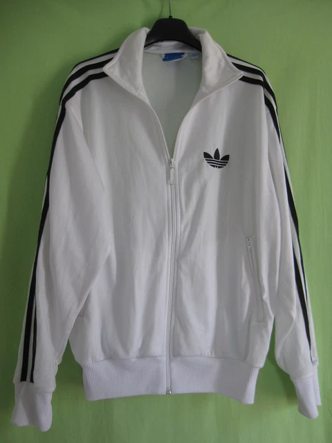 VESTE ADIDAS ORIGINALS Blanche et Noire Jacket Homme style vintage