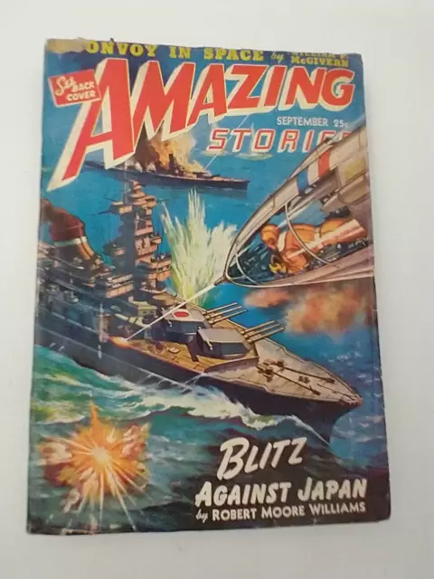 Amazing Stories Sep '42 Vol 16 #9. $2 Shipping Each Add'l Pulp On Multi. Orders!
