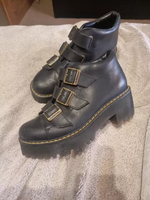 DR MARTENS COPPOLA dark brown leather boots UK 9 EU 43 119.99