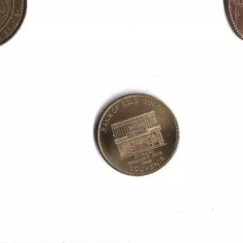 1949 Chicago Railway Fair Bank of Gold Gulch souvenir medal