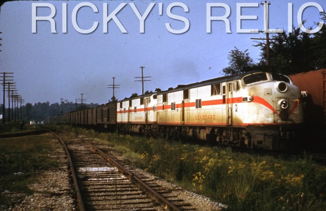Duplicate Slide SAL #3025 EMD E7A on #8 Seaboard Air Line Raleigh NC 1960