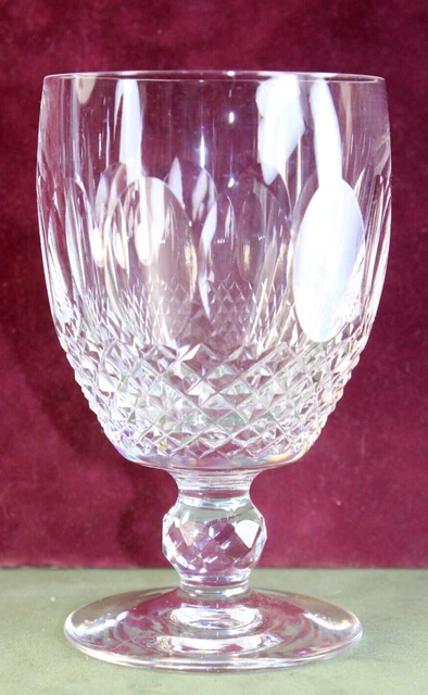 Waterford Colleen Short Stem Water Goblet 5 1/8"  w/ground & polished rim repair
