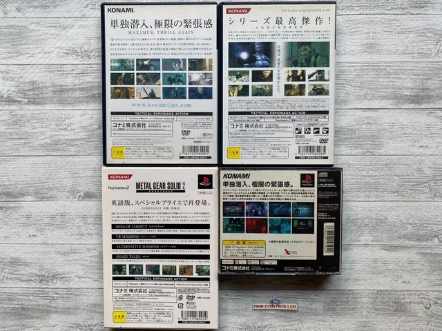 SONY Playstation 2 PS2 Metal Gear Solid 1 & 2 & 3 4games set from Japan 2