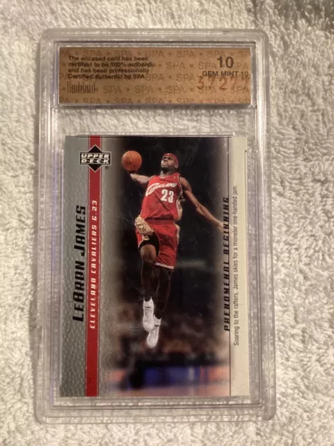 2004 Upper Deck Lebron James The all Time Scoring Leader RC SPA 10