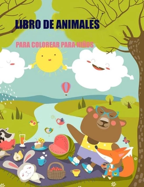 LIBRO DE ANIMALES Para Colorear Para Nios by Deeasy Books (Spanish ...