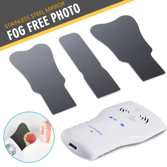 Espejo oclusal dental Reflector de espejo de foto intraoral LED sin niebla FDA