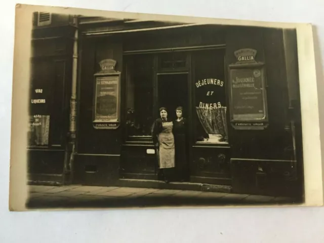 F63-Rare CP Photographique d'un restaurant région de Bordeaux, à identifier 1910