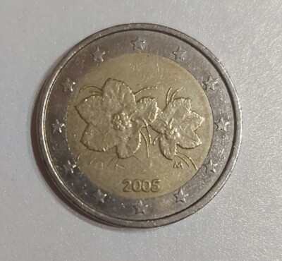 moneta 2 euro fiori 2005