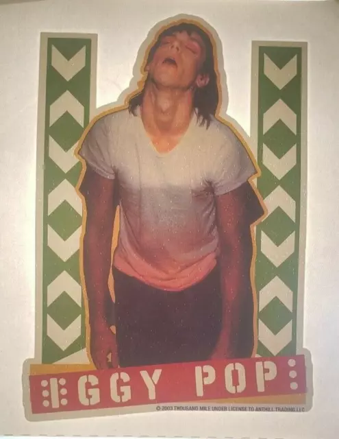 Iggy Pop Iron On Heat Transfer Colored 6"x 8" Punk Rock Band