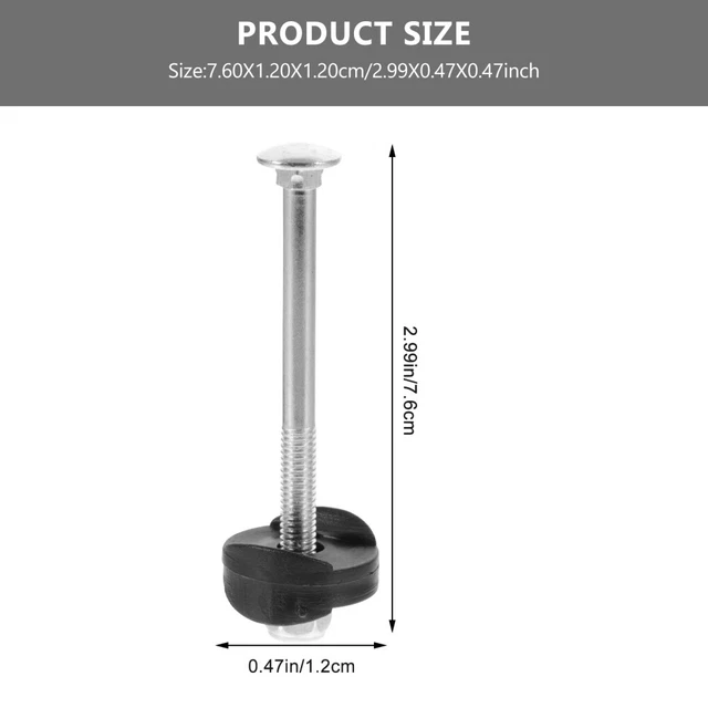 Viti Per Trampolino Srup 12 Pezzi Zincate - Bulloni Di Ricambio Per Rete E Fissaggio Sicuro - Foto 9