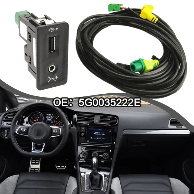 Cable de prise pour Golf MK7 CarPlay Media MDI USB AUX AMI pour Golf 7