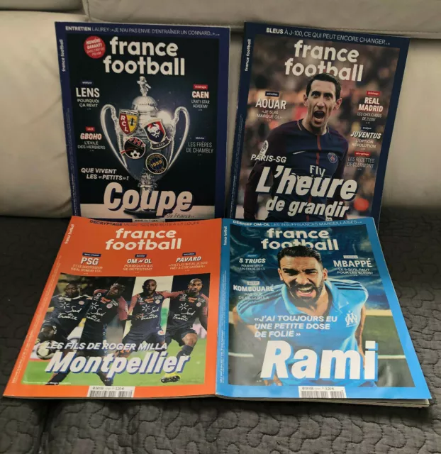 Football. Lot De 4 France Football. Annee 2018.