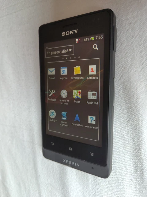 SONY XPERIA GO ST27i noir Réseau SFR Android 4.1.2 2Go TBE + cable USB