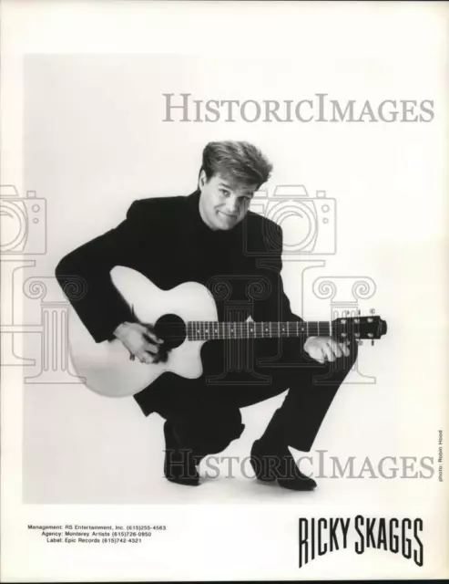 Press Photo Country Western singer Ricky Skaggs - lrp49344