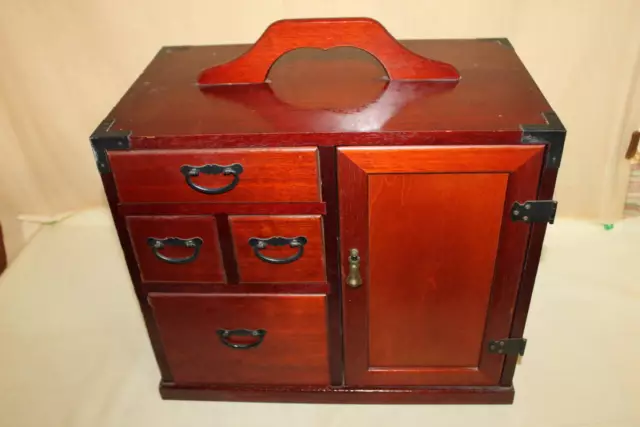 Mae Keyaki needle box Sewing box Small chest of drawers Japanese furniture