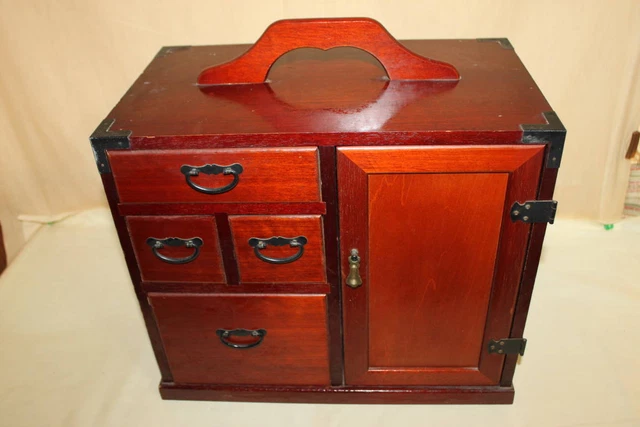 Mae Keyaki needle box Sewing box Small chest of drawers Japanese furniture