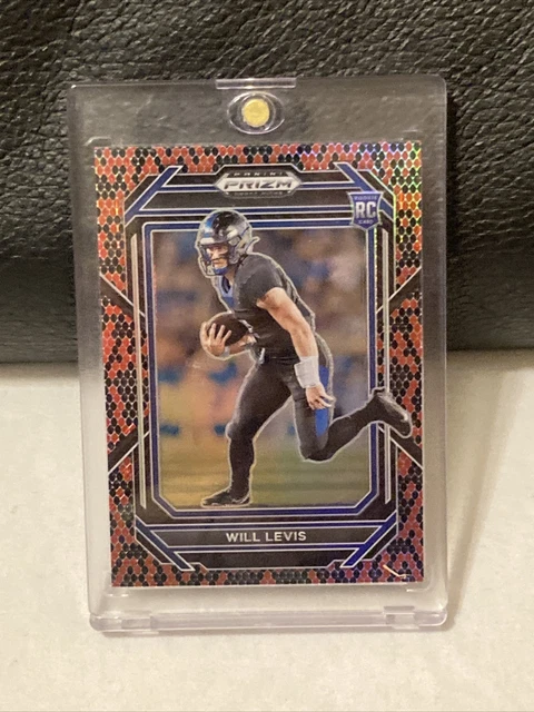 2023 Panini Prizm Draft Picks Will Levis Rookie #103 Rc Snakeskin Ssp Kentucky