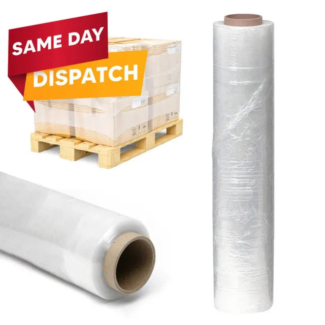 Pallet Wrap Clear Stretch Shrink Wrapping Roll Cling Film 400mm x 250m 20mu