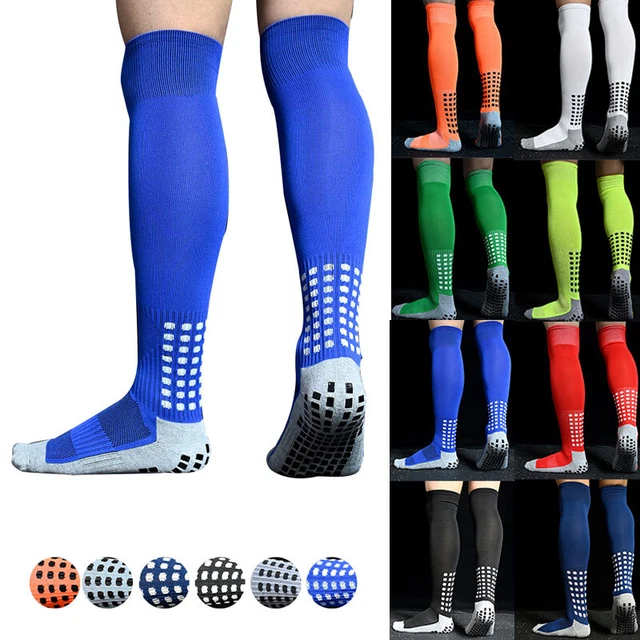 Anti Slip Prise Football Long Uni Chaussettes Sport Hauteur Genou Hockey Rugby 》