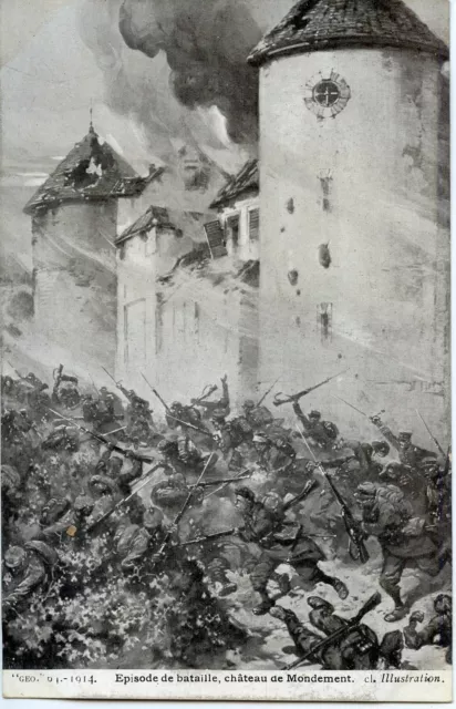 Ww1 // Cpa / Military War // Battle Episode World Castle
