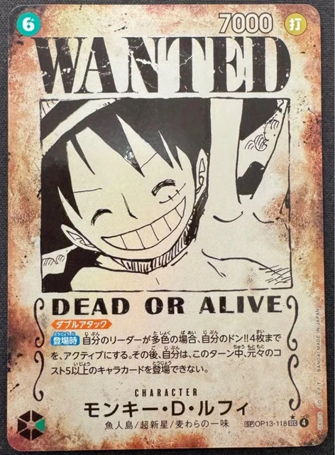 ONE PIECE JPN モンキー・D・ルフィ WANTED ALT ART ふるいちオンライン - トレカ/ONE PIECEカードゲーム/パラレル