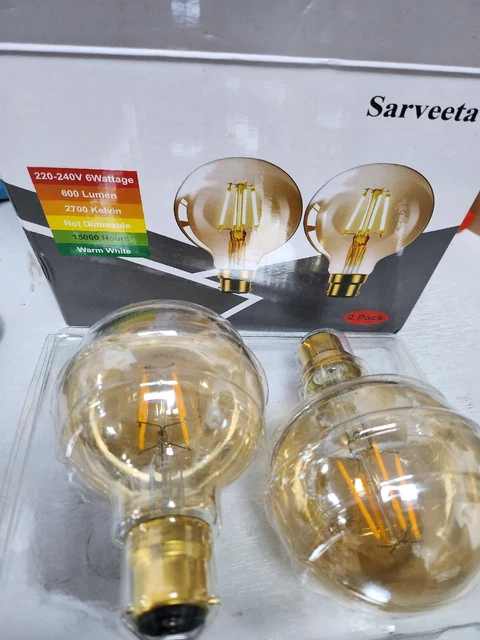 Vintage Sarveeta LED Light Bulb,  Bulb 600 Lumen 2700 k(NOT dimmable)