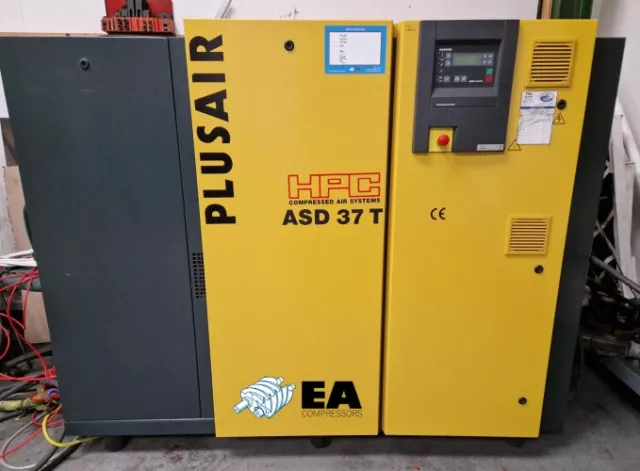 Used HPC Kaeser ASD37T 8bar Industrial Screw Air Compressor with Dryer + Filters 2