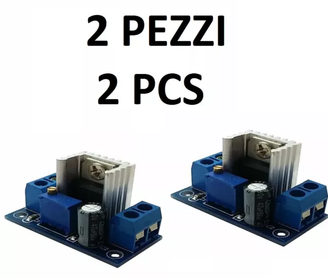 2Pz Modulo Lm317 Convertitore Tensione Regolabile Step Down Dc-Dc Alimentatore