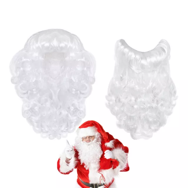 Santa Claus Beard and Wig Set Father Christmas Fancy Dress Costume Accessory