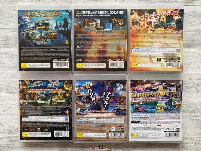 SONY PS3 Ratchet And Clank Future 1 2 3 & All for One & Sonic World & Racing set 2
