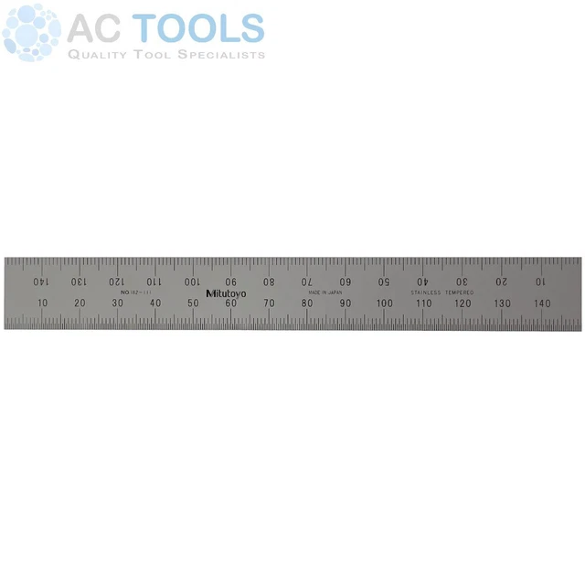 MITUTOYO STAINLESS RULER - 150mm Metric (Rigid) 182-111 $29.00 ...