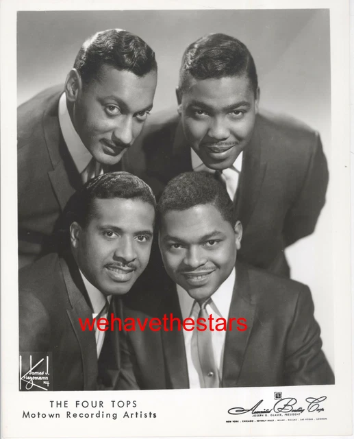 VINTAGE The Four Tops R&B SOUL VOCAL GROUP 60s Publicity Portrait