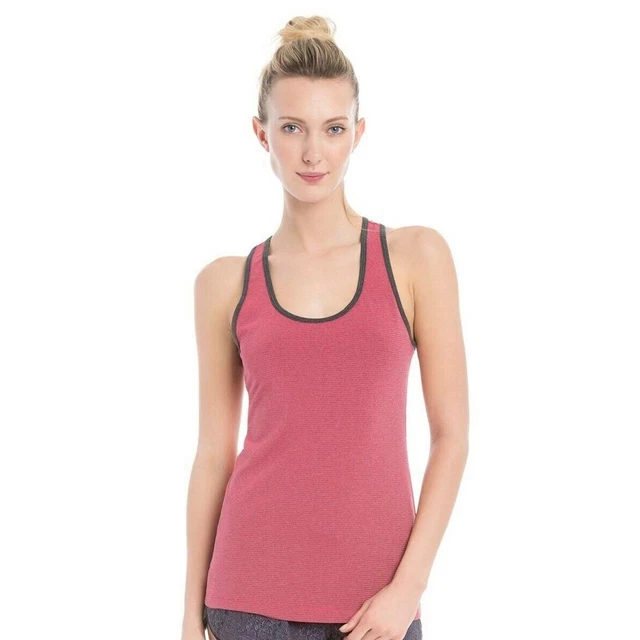 Lole Donna Twist Canottiera, Fragola Pro Righe, Grande