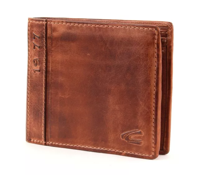 camel active Melbourne Wallet Quer Geldbörse Portemonnaie Herren Leder Brown