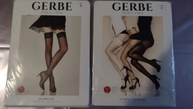 Gerbe 2 Paires De Bas Autofixants Gerbe 2 Pairs Stockings Hold Ups