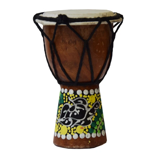 Djembe Tamburo Elefante 40cm - Tamburo Bongo Africano Decorativo - Foto 5
