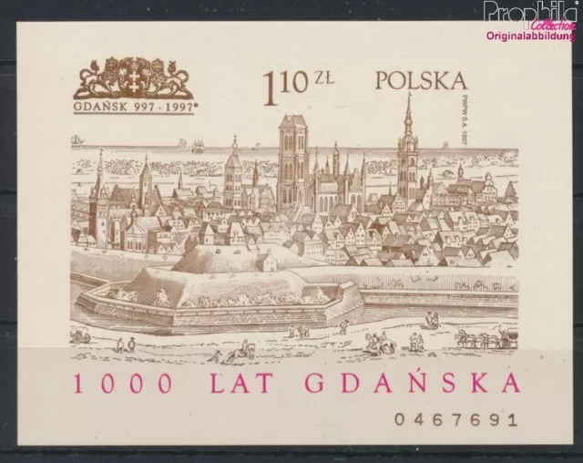 Briefmarken Polen 1997 Mi Block129B postfrisch (9804822