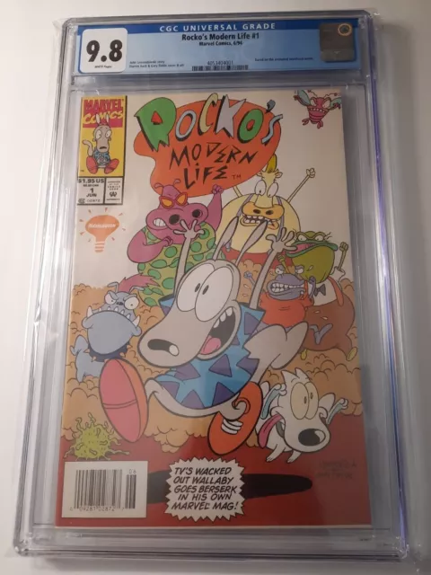 Rocko's Modern Life #1 CGC 9.8 Ultra Rare Newsstand  (Marvel  1994)  Nickeloden