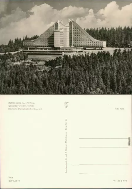 Ansichtskarte Oberhof (Thüringen) Interhotel Panorama 1970
